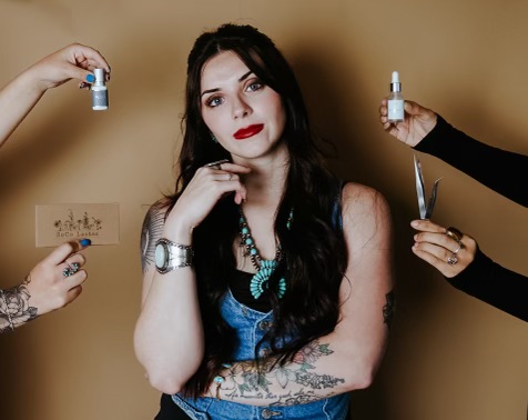 Editorial portrait, Plush Beauty Bar artists at work